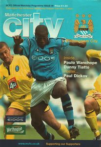 Manchester City v Birmingham 2001/02 Worthington Cup 3rd Round